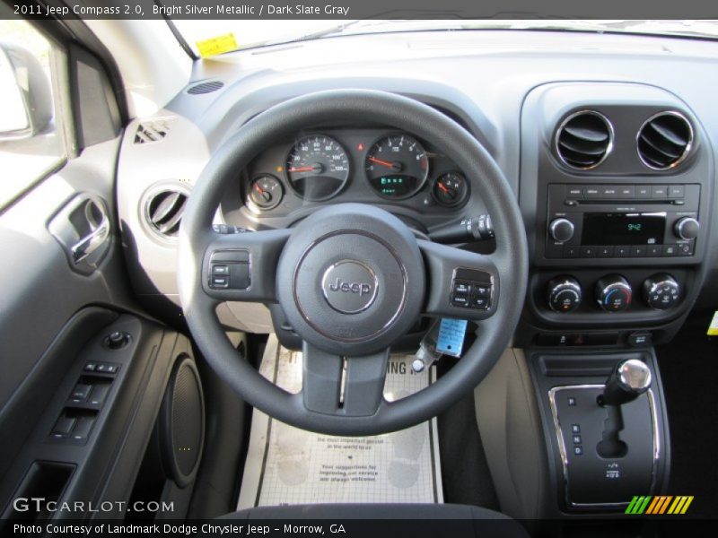 Bright Silver Metallic / Dark Slate Gray 2011 Jeep Compass 2.0