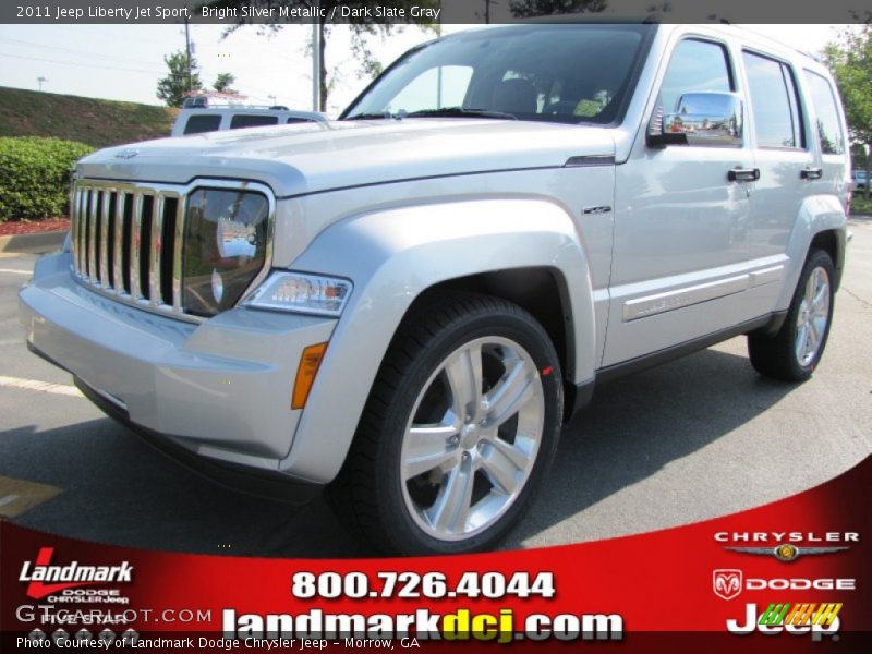 Bright Silver Metallic / Dark Slate Gray 2011 Jeep Liberty Jet Sport
