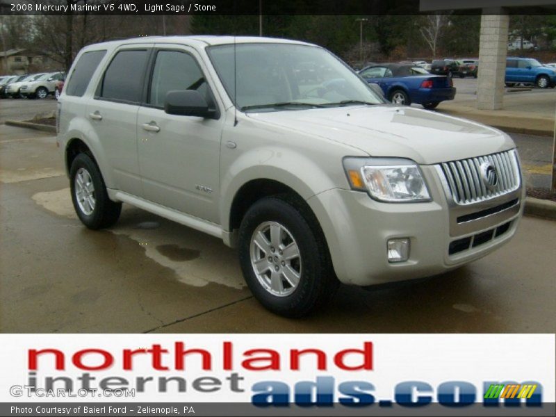 Light Sage / Stone 2008 Mercury Mariner V6 4WD