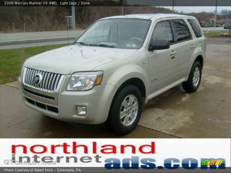 Light Sage / Stone 2008 Mercury Mariner V6 4WD