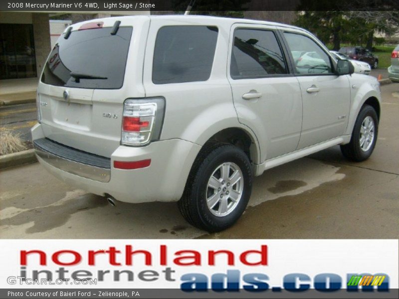 Light Sage / Stone 2008 Mercury Mariner V6 4WD
