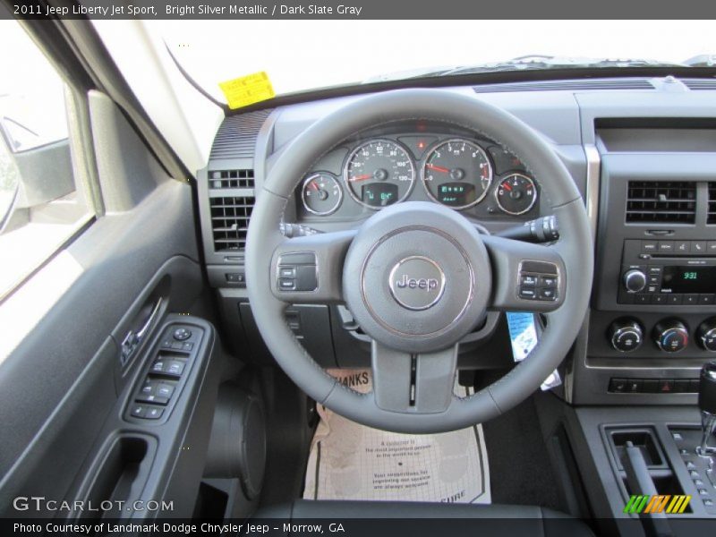 Bright Silver Metallic / Dark Slate Gray 2011 Jeep Liberty Jet Sport