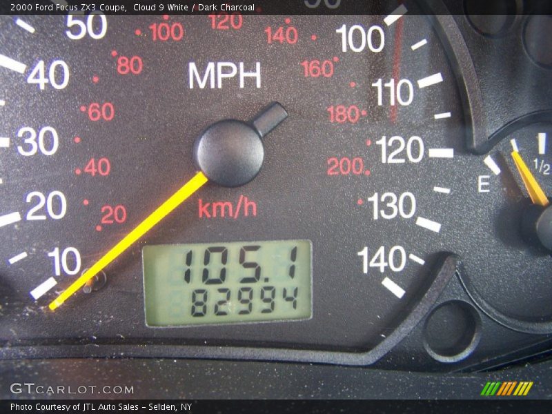 Cloud 9 White / Dark Charcoal 2000 Ford Focus ZX3 Coupe