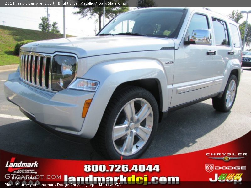 Bright Silver Metallic / Dark Slate Gray 2011 Jeep Liberty Jet Sport
