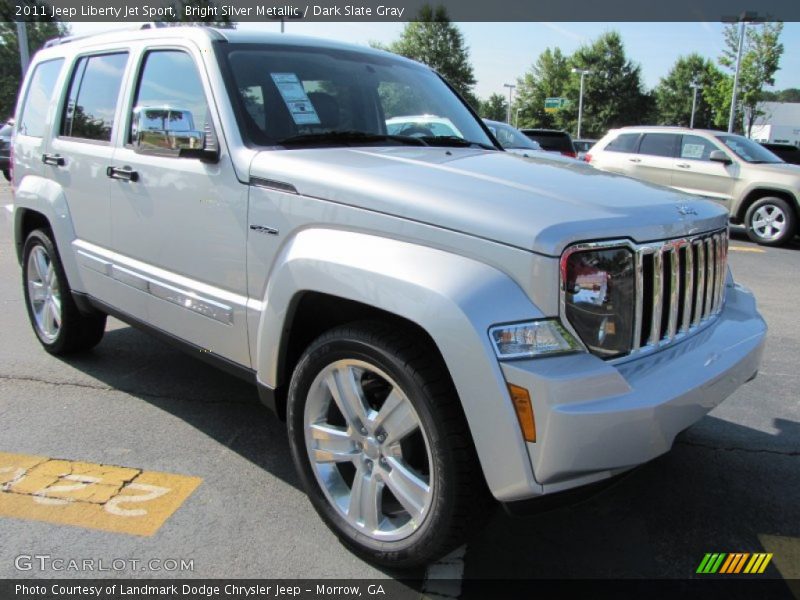Bright Silver Metallic / Dark Slate Gray 2011 Jeep Liberty Jet Sport