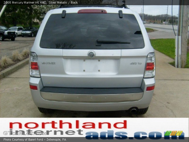 Silver Metallic / Black 2008 Mercury Mariner V6 4WD