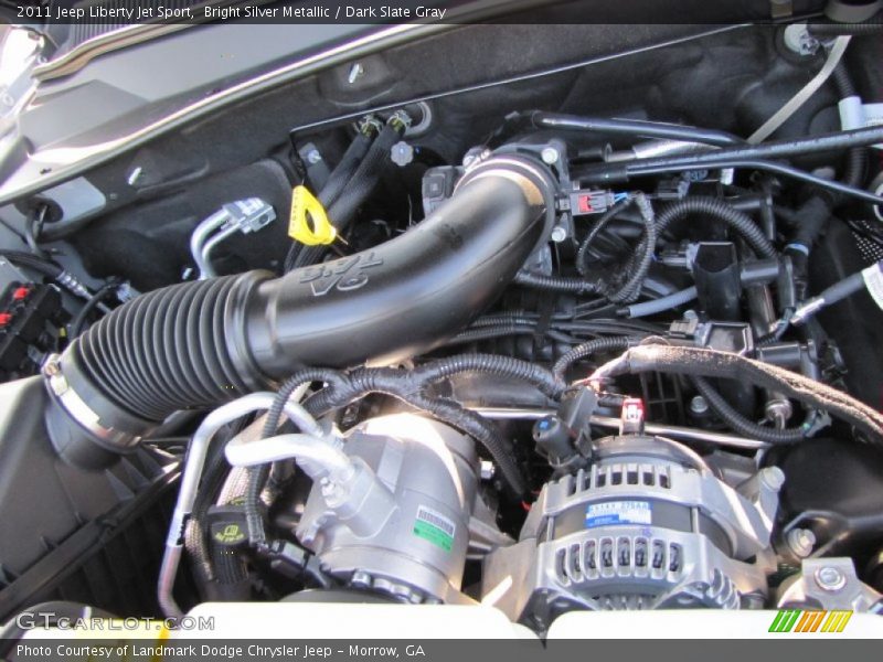 Bright Silver Metallic / Dark Slate Gray 2011 Jeep Liberty Jet Sport