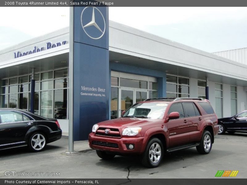 Salsa Red Pearl / Taupe 2008 Toyota 4Runner Limited 4x4