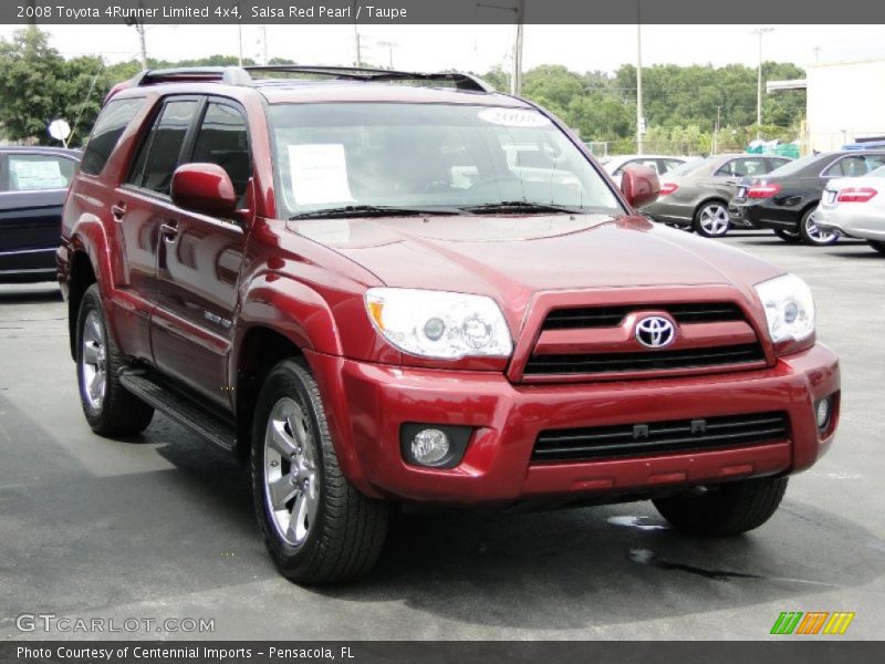 Salsa Red Pearl / Taupe 2008 Toyota 4Runner Limited 4x4