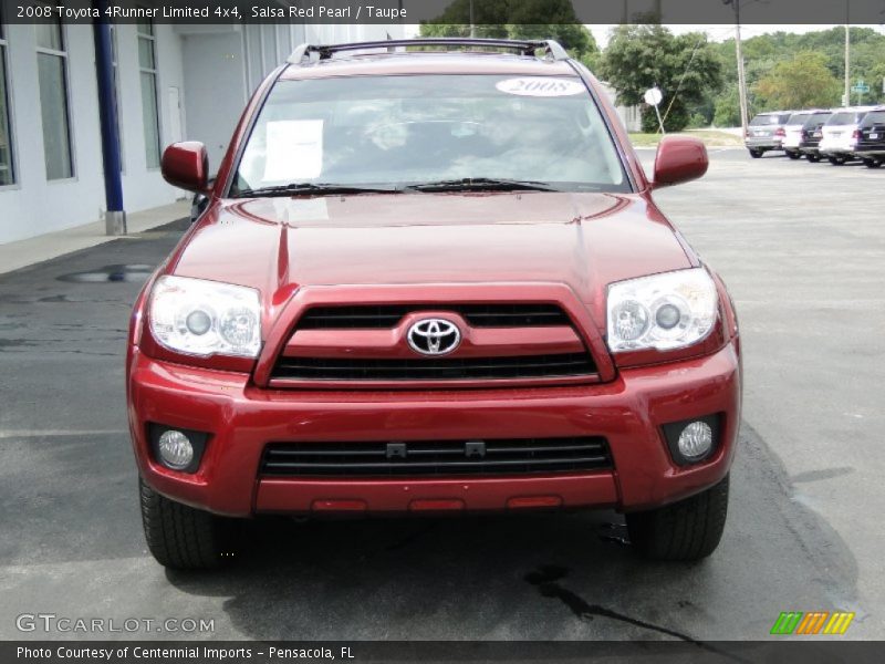 Salsa Red Pearl / Taupe 2008 Toyota 4Runner Limited 4x4