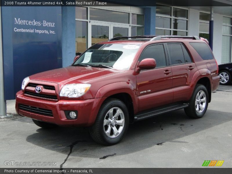 Salsa Red Pearl / Taupe 2008 Toyota 4Runner Limited 4x4