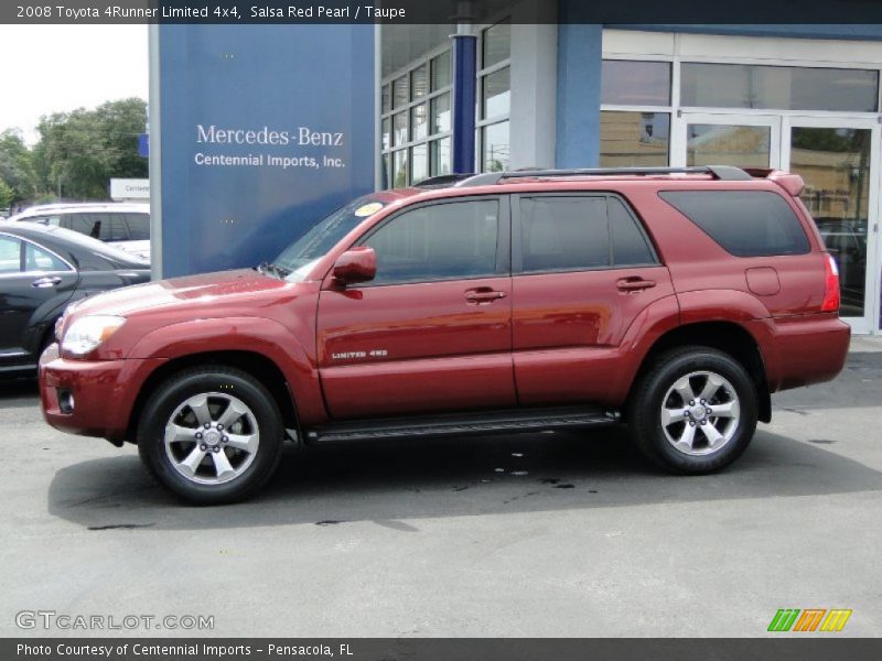 Salsa Red Pearl / Taupe 2008 Toyota 4Runner Limited 4x4