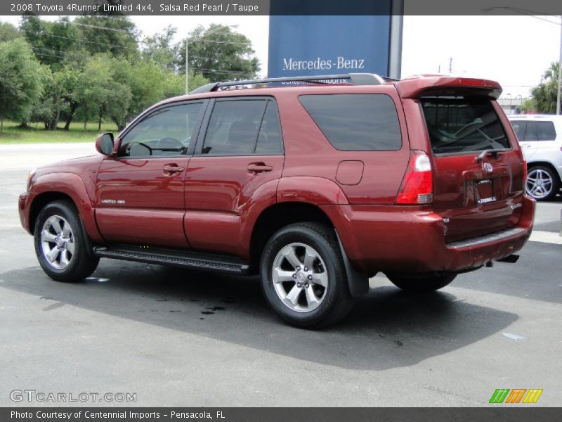 Salsa Red Pearl / Taupe 2008 Toyota 4Runner Limited 4x4