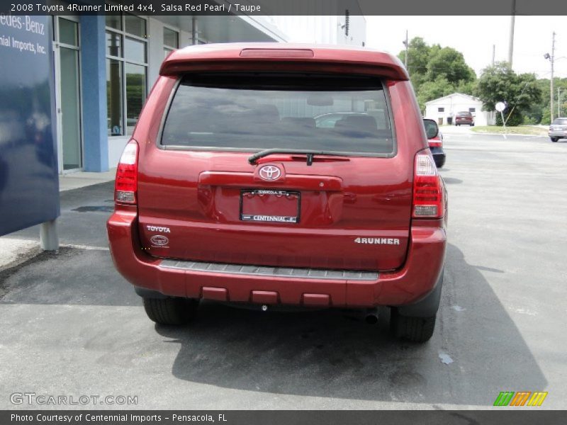 Salsa Red Pearl / Taupe 2008 Toyota 4Runner Limited 4x4
