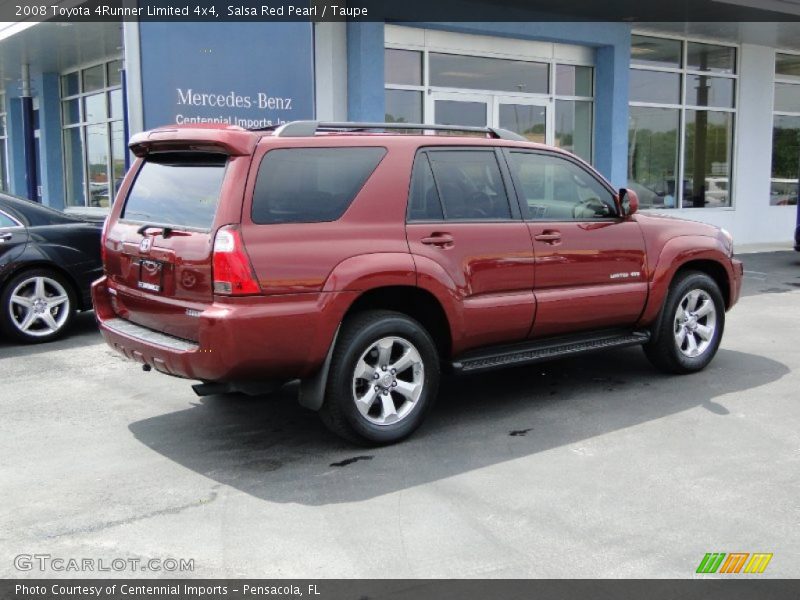 Salsa Red Pearl / Taupe 2008 Toyota 4Runner Limited 4x4