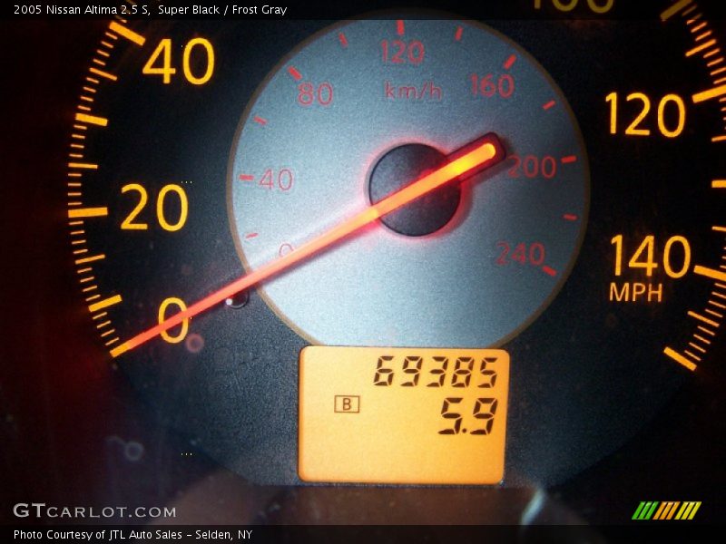Super Black / Frost Gray 2005 Nissan Altima 2.5 S