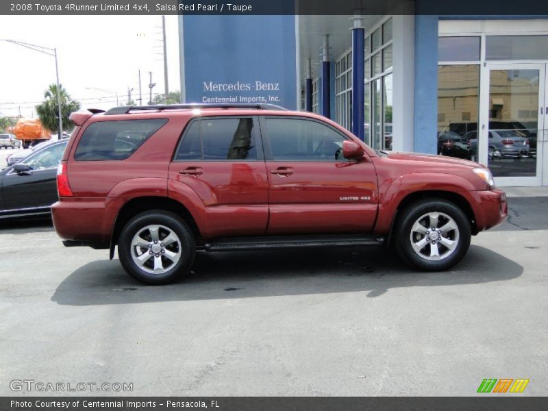 Salsa Red Pearl / Taupe 2008 Toyota 4Runner Limited 4x4