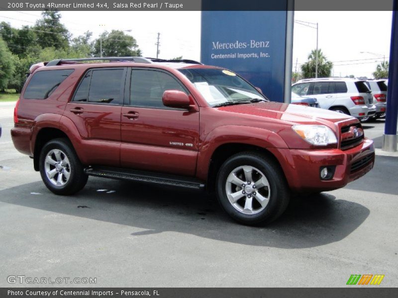 Salsa Red Pearl / Taupe 2008 Toyota 4Runner Limited 4x4