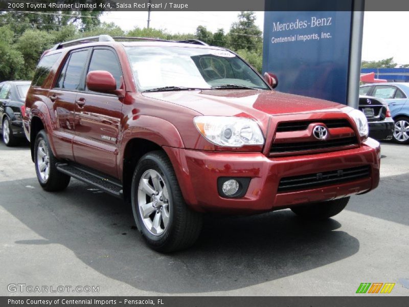 Salsa Red Pearl / Taupe 2008 Toyota 4Runner Limited 4x4