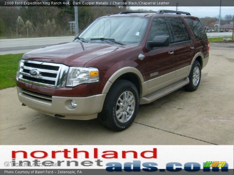 Dark Copper Metallic / Charcoal Black/Chaparral Leather 2008 Ford Expedition King Ranch 4x4
