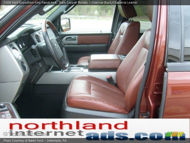 Dark Copper Metallic / Charcoal Black/Chaparral Leather 2008 Ford Expedition King Ranch 4x4