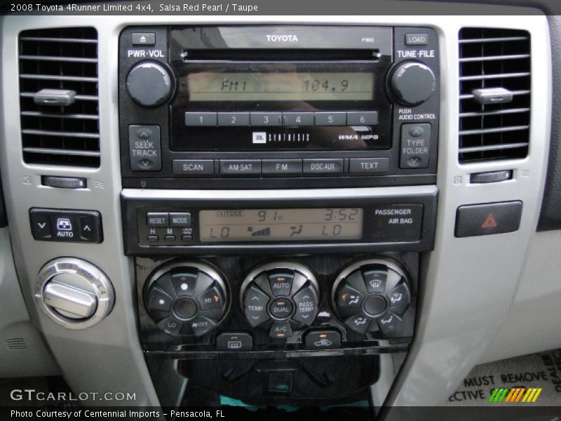Controls of 2008 4Runner Limited 4x4