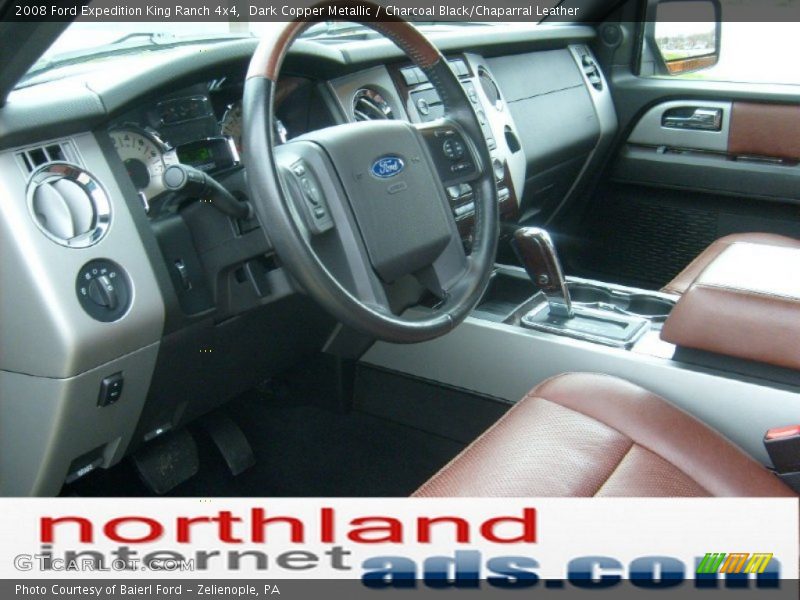 Dark Copper Metallic / Charcoal Black/Chaparral Leather 2008 Ford Expedition King Ranch 4x4