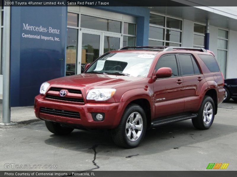 Salsa Red Pearl / Taupe 2008 Toyota 4Runner Limited 4x4