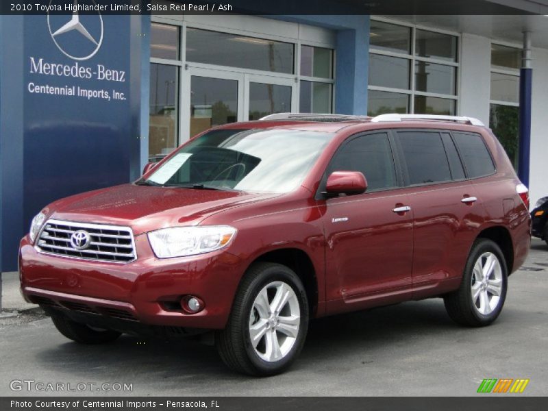 Salsa Red Pearl / Ash 2010 Toyota Highlander Limited
