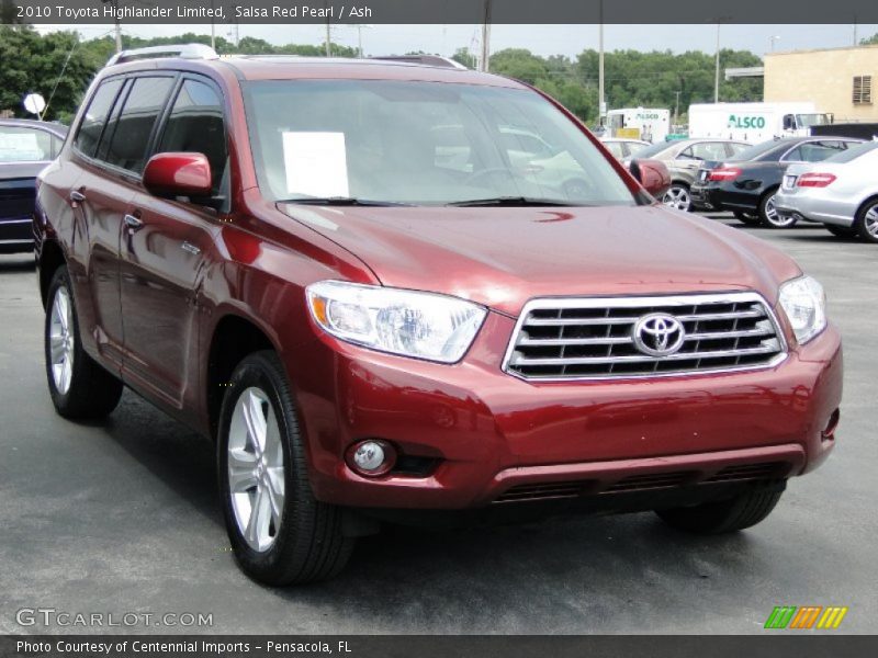 Salsa Red Pearl / Ash 2010 Toyota Highlander Limited