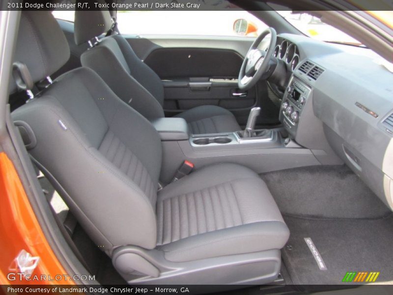 Toxic Orange Pearl / Dark Slate Gray 2011 Dodge Challenger R/T
