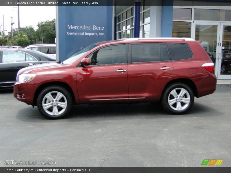 Salsa Red Pearl / Ash 2010 Toyota Highlander Limited