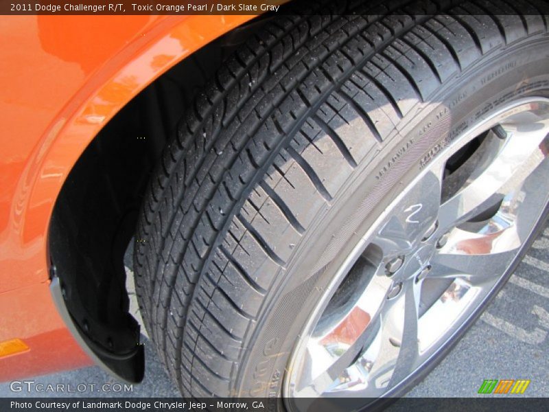 Toxic Orange Pearl / Dark Slate Gray 2011 Dodge Challenger R/T