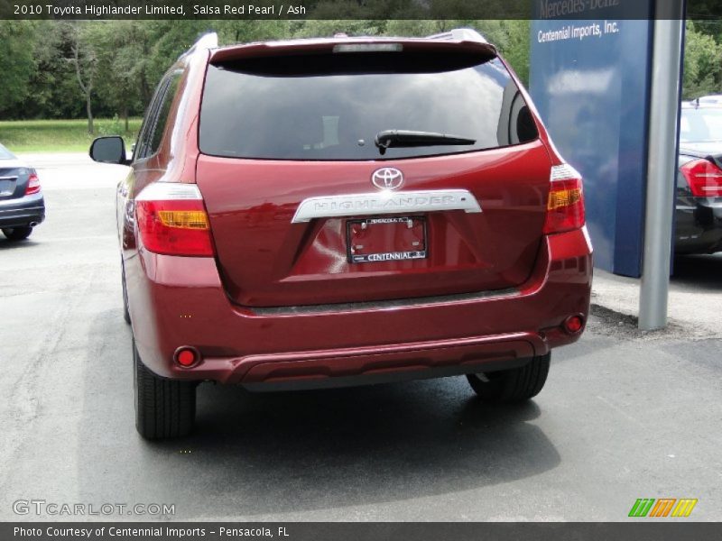 Salsa Red Pearl / Ash 2010 Toyota Highlander Limited