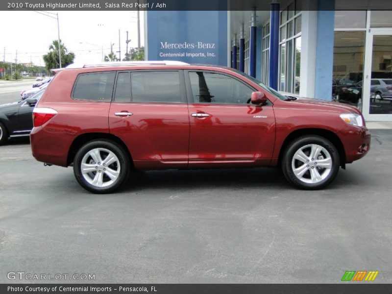 Salsa Red Pearl / Ash 2010 Toyota Highlander Limited