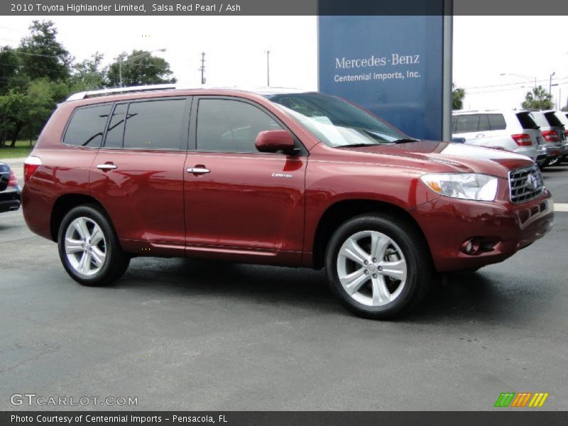 Salsa Red Pearl / Ash 2010 Toyota Highlander Limited