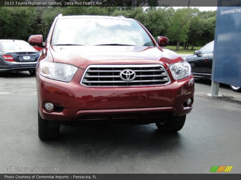 Salsa Red Pearl / Ash 2010 Toyota Highlander Limited