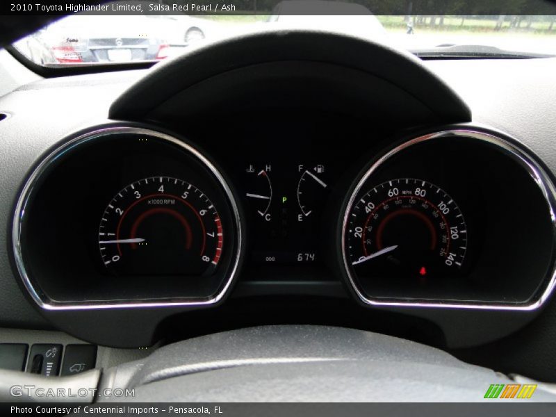 Salsa Red Pearl / Ash 2010 Toyota Highlander Limited