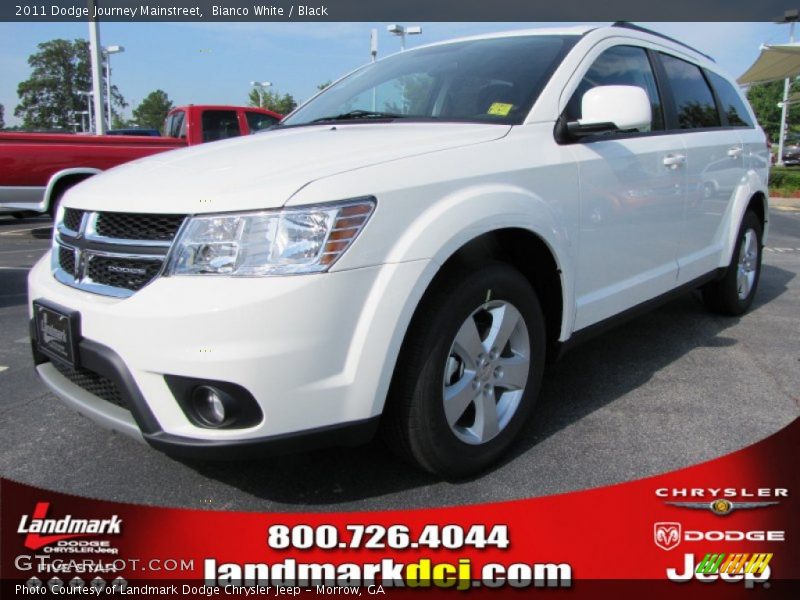 Bianco White / Black 2011 Dodge Journey Mainstreet