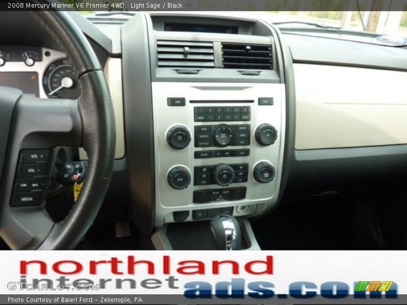 Light Sage / Black 2008 Mercury Mariner V6 Premier 4WD