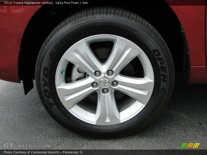Salsa Red Pearl / Ash 2010 Toyota Highlander Limited