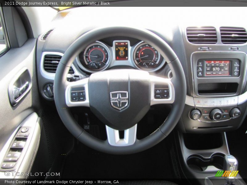 Bright Silver Metallic / Black 2011 Dodge Journey Express