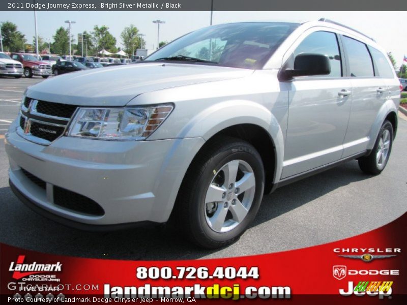 Bright Silver Metallic / Black 2011 Dodge Journey Express