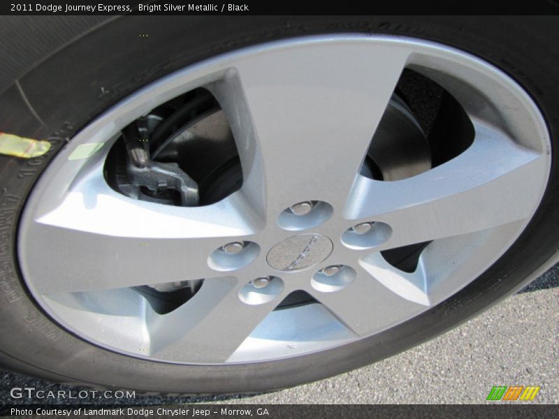 Bright Silver Metallic / Black 2011 Dodge Journey Express