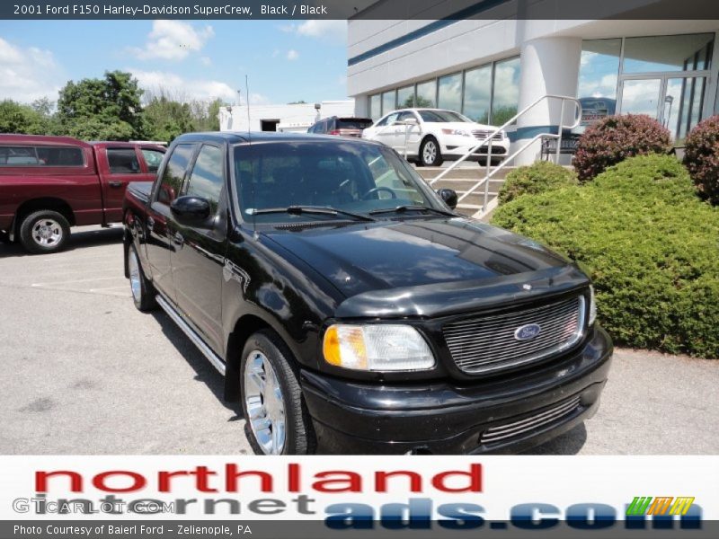 Black / Black 2001 Ford F150 Harley-Davidson SuperCrew