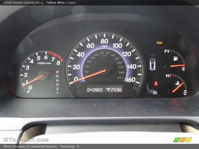 Taffeta White / Ivory 2008 Honda Odyssey EX-L