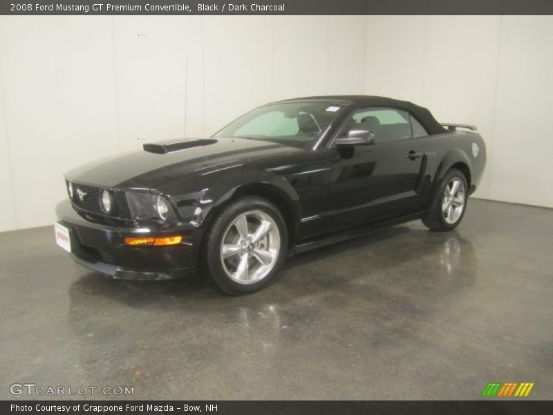 Black / Dark Charcoal 2008 Ford Mustang GT Premium Convertible