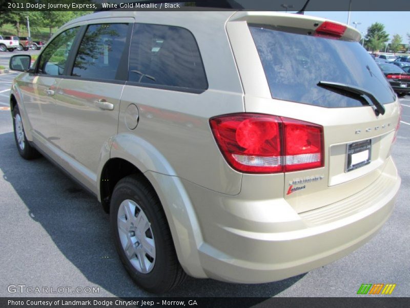 White Gold Metallic / Black 2011 Dodge Journey Express
