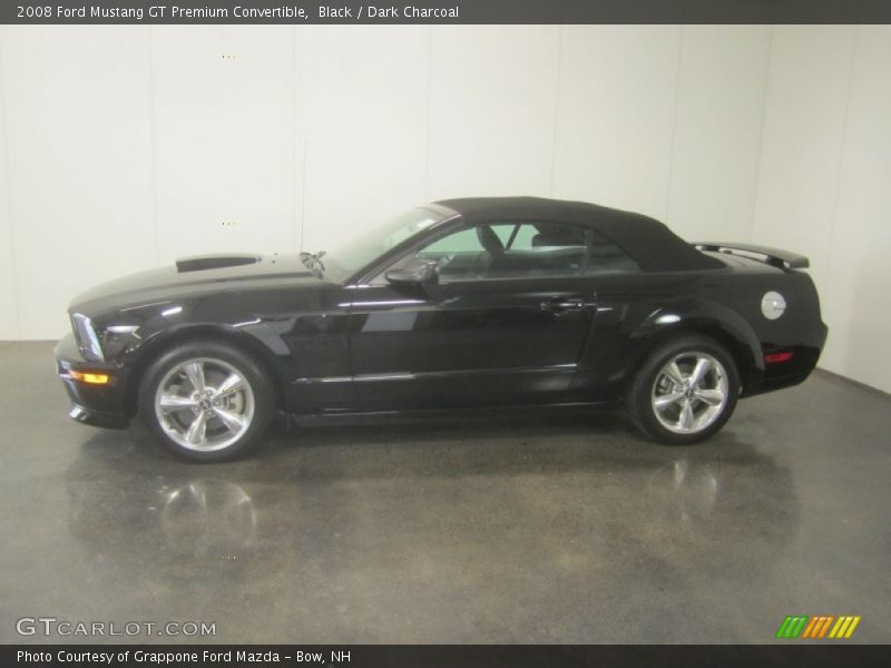 Black / Dark Charcoal 2008 Ford Mustang GT Premium Convertible