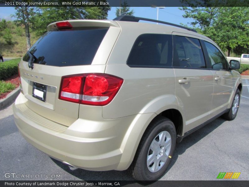 White Gold Metallic / Black 2011 Dodge Journey Express